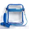 Bolso bandolera transparente de PVC de Amazon, mochila de hombro visible para estadio, cartera, bolsa de almacenamiento para viajes al aire libre.