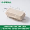 Caixa Descartável de Polpa de Papel para Cachorro-Quente, Lancheira Biodegradável, Caixa Retangular para Refeição Completa, Especial para Levar