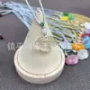 Colgante de Cerradura Ruyi Nube Propicia de Piedra Ojo de Gato para Mujer, Hebilla de Seguridad de Piedra Ojo de Gato Colgante de Gema con Forma de Pan, Suministro para Transmisión en Vivo