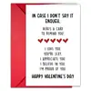 Set de Envolvente para Tarjeta de Saludo de Texto Nuevo Día de San Valentín Transfronterizo Tamaño Grande 10 Juegos o Más Tarjeta de Mensaje de Regalo Festivo para Pareja