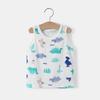 Ropa para Bebés Niños Tsinghua Universidad de Pekín Chaleco de Algodón sin Mangas para Bebé con Estampado Floral Verano Delgado Chaleco de Celebridad de Internet para Niños y Niñas
