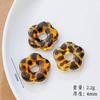 Aretes Vintage Maillard Estampado Leopardo Resina Geométricos Hebilla de Oreja Nicho Sencillos DIY Distintivos Lujo Ligero Accesorios de Alta Gama