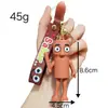 Chaveiro Boneca Shanhaijing Popular Tendência Transfronteiriça Besta Mítica Peculiar Abstrato Homem Palito de Madeira Tubarão Pingente Pequeno Atacado