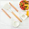 Espátula de Silicone três peças espátula de cozinha utensílios de cozinha colher de sopa Escorredor espátula ferramentas de cozinha Espátula de silicone de faia