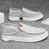 Zapatos de Tela Transpirable Nuevos de Verano para Hombre, Mocasines Casuales de Lino Slip-On de Moda para Conducir