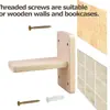 Plataforma de salto para gatos no ocupa pared de cristal estante de escalada para gatos pequeños plataforma de salto para gatos montada en la pared plataforma de salto para gatitos estante de escalada para gatos