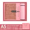 Caderno de negócios transfronteiriço personalizável com impressão de logotipo, fecho, alto valor estético, espessado, caderno de reunião de alta qualidade