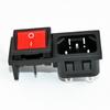 Ac-02A Toma de Corriente CA Dos-En-Uno con Interruptor Tipo Barco Toma de Interruptor con Ranura para Tarjeta 2.0 Conjunta