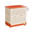 Caja de Almacenamiento Móvil para Juguetes Infantiles Tapa abatible Extra Grande Artefacto Organizador Gran Capacidad Ropa Edredón Caja de Almacenamiento Plegable