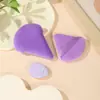 Nuevo Puff Triangular de Terciopelo Suave de Venta Caliente que No Absorbe el Polvo, Puff Abanico tipo Cushion para Fijar Polvos Sueltos