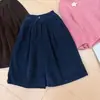 Pantalones casuales para niñas de primavera y otoño, ropa infantil elegante y moderna, pantalones acampanados de pana retro a la moda estilo coreano