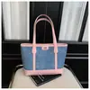 Bolso Grande de Gran Capacidad para Mujer 2026 Nueva Moda Bolso de Hombro para Viajar Sensación de Alta Gama Bolso Tote de Mezclilla
