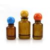 Fábrica por atacado marrom frasco de perfume dome tampa frasco de perfume frasco de óleo essencial spray frasco caracterizado tampa frasco de vidro