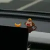 Adorno de Pantalla de Tablero de Coche de Mono Lindo, Figura de Dibujos Animados para Aliviar el Estrés, Regalo para Niñas