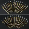 Diário Estilo Antigo Novo Estilo Chinês Simples Sândalo Verde Grampo de Cabelo Gentil e Gracioso Pequeno Fresco Estilo Étnico Grampo de Cabelo de Madeira Feito à Mão