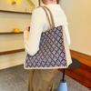 Nova Grande Capacidade Moda Pequena Fresca Estilo Ocidental Casual Bolsa 2022 Rhombus Grande Bolsa Ombro Axila Portátil Tote Bag