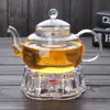 Tetera de Vidrio Engrosado Resistente al Calor, Juego de Té Kung Fu, Tetera de Flores, Filtro Interior Transparente, Caja de Regalo para Juego de Té de Vidrio