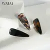Grampo de Cabelo Acetato Elegante Simples Wjia Feminino de Alta Qualidade Formato Gota d'Água Sem Costura Para Franja Lateral Acessórios de Cabelo