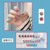 Parche de arte de uñas corto estilo Ins puro, deseo una práctica simple y avanzada, pieza de uña con pegamento de gelatina, uso manual, venta al por mayor de uñas