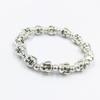 Pulseira de prata Miao estilo étnico pulseira de prata imitação prata antiga pulseira de prata antiga Buda sorridente Sakyamuni corajoso correndo Jianghu joias mais vendidas atacado