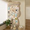 Tablero de mensajes decorativo de pared estilo Ins, pegatinas de pared de fieltro de oso lindo, fondo de foto, tablero de exhibición de pared, tablero de corcho de fieltro