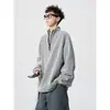 Sudadera con Capucha de Manga Raglán Patchwork de Temperamento Unisex Versátil para Otoño Hombro Normal Deportiva de Manga Larga Perezosa Casual Holgada