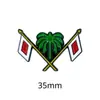 Insígnia de metal com bandeira dos Emirados Árabes Unidos transfronteiriça acessórios de vestuário presentes adesivos para celular fabricantes de origem atacado personalização