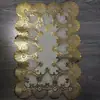 Mantel de PVC con Encaje de Imitación Estampado en Oro, Posavasos, Individual Rectangular de 30*45 cm, Venta Directa de Fábrica, Gran Cantidad, Precio Excelente