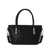 Bolsa de alta qualidade com padrão trançado de nicho para mulheres, nova moda 2026, bolsa transversal versátil retrô, bolsa de mão, bolsa saco