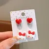 Brincos de Clipe para Crianças, Acessórios de Coelho Doces e Fofos para Meninas, Joias para Meninas Sem Orelhas Furadas, Brincos Sem Dor, Pingentes de Orelha, Brincos de Tarraxa