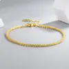 Pulseira Brilhante Prata China Feminina Leve Luxo Gipsofila Floral Pulseira Simples Personalizada Nacional Tendência Fresca Estilo Pulseira