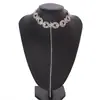 Collar con borlas de diamantes de 8 palabras, nuevo y popular, de moda europea y americana.