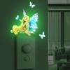Hada Estrella Luminosa Sirena Creativo Pegatina de Interruptor Luminoso Sala de Estar Dormitorio Fondo Decorativo Pegatina de Pared