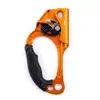 Ascendedor de Mano para Escalada en Cuerda, Bloqueador de Cuerda de Aluminio con Leva Dentada y Agarre Moldeado, para Cuerdas de 8-13 mm