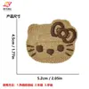 Nuevo Parche de Tela Bordado de Dibujos Animados Cabeza de Gato Linda Funda para Teléfono Accesorios DIY Parche de Decoración para Sombrero Ropa Venta al por Mayor