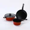 Conjunto de Três Peças para Comércio Exterior Panelas Frigideira Panela de Sopa Panela Antiaderente Frigideira Não Revestida Conjunto Combinado Utensílios de Cozinha