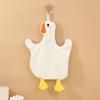 Toalha de Mão Absorvente de Ganso de Desenho Animado Estilo Ins, Uso Premium no Banheiro e na Cozinha, Pendurável, Versão Espessada, Toalha de Mão para Crianças, Estilo Ins