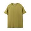 Camiseta de Secado Rápido Cuello Redondo Manga Corta Marca de Moda Color Sólido Tops de Media Manga Multicolor Ropa para Pareja Hombres y Mujeres Americanos Verano