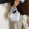 Cesta de Legumes com Bolinhas Balde de Água Bolsa Feminina 2026 Nova Verão Sensação de Alto Padrão Bolsa de Mão de Luxo Leve Bolsa de Ombro Transversal