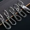 Nuevo Estilo Llavero Abrebotellas Hebilla de Cinturón para Hombre Acero Inoxidable 304 Gama Alta Negocios Sencillo Colgante para Llave de Coche