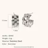 Europeu e Americano Transfronteiriço Amazon Venda Quente Estilo Popular ins Brincos de Duas Cores Aço Titânio Banhado a Ouro 18K Textura de Pulseira de Metal Ear Cuff Feminino