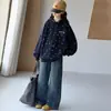 Sudadera con capucha informal de estilo coreano para niñas, nueva colección de otoño 2026, moderna y de ajuste relajado, top tipo jersey holgado