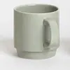 Canecas de Cerâmica Empilháveis Simples Estilo Ins, Xícaras de Café Domésticas de Cor Sólida, Copos de Bebida para Escritório, Xícaras de Café da Manhã para Casais