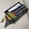 Novo Lenço de Seda Diagonal de Camada Dupla Estilo Festival da Primavera com Textura de Seda Sintética, Lenço Estampado Estilo Chinês, Pode Ser Usado como Laço de Cabelo ou Acessório de Bolsa, Sensação de Luxo para Mulheres