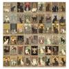 72 Cartas de Tarô de Gato Desenho Animado Adesivos para Mala à Prova d'Água Grafite Scooter Computador Tablet Adesivos Decorativos de Desenho Animado