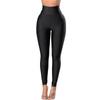 Amazon Cross-border Single Product Fluorescente Cintura Alta Leggings Femininas De Nove Pontos Stretch Gloss Slimming Hip Yoga Calças