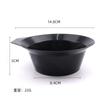Salón de belleza de fábrica tinte para el cabello herramientas tazón negro para hornear aceite tazón para teñir el cabello material de paja de trigo película invertida tazón para teñir permanente