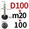 Varilla Niquelada Taza de Pie de Nylon Tornillo Accesorios de Perfil de Aluminio Soporte de Pie de Ajuste Direccional Tornillo para Piso M8-M24