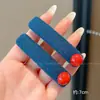 Pinza para el pelo azul de alta calidad con flequillo lateral sin costuras, pinza lateral para mujer, nuevo estilo 2026, accesorio para el pelo para peinar cabello corto