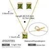 Conjunto de Joias Transfronteiriço Europeu e Americano para Mulheres Aço Inoxidável Dourado 18K Colar Brincos de Temperamento Luxo Leve Toque de Alto Padrão Em Estoque Atacado